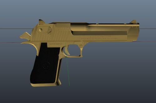 Weapon : [ Desert Eagle Golden Retextured ] Animated PURE GOLD !!!